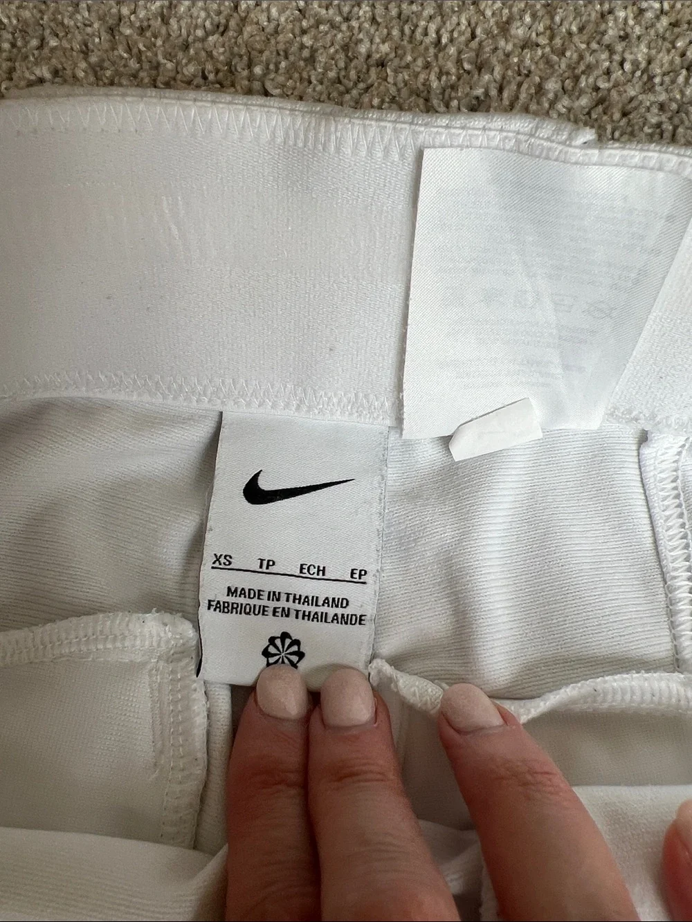Nike Men’s White Baseball Pants with Black Stripe XS 2 pairs - Picture 16 of 16